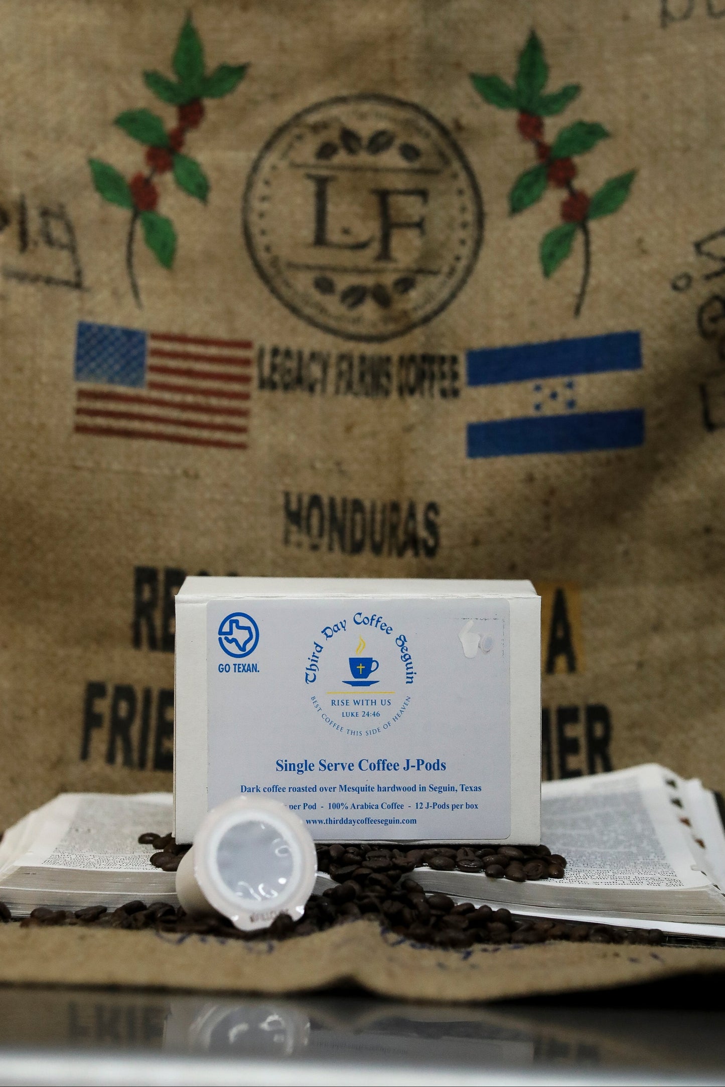 Esau Genesis 27:11 Dark Roast Single Serve Coffee J-Pods
