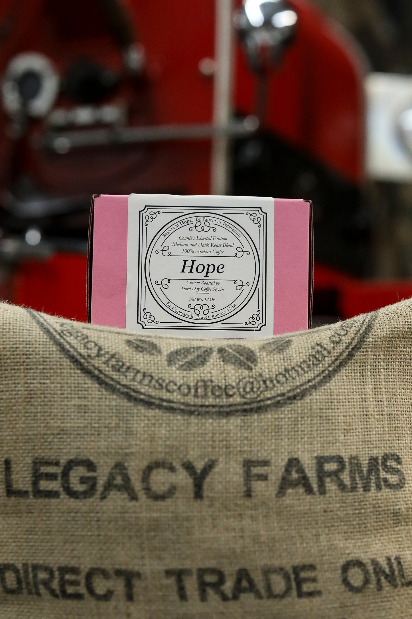 Connie's Limited Edition "Hope" Roast J-Pods Romans 12:12