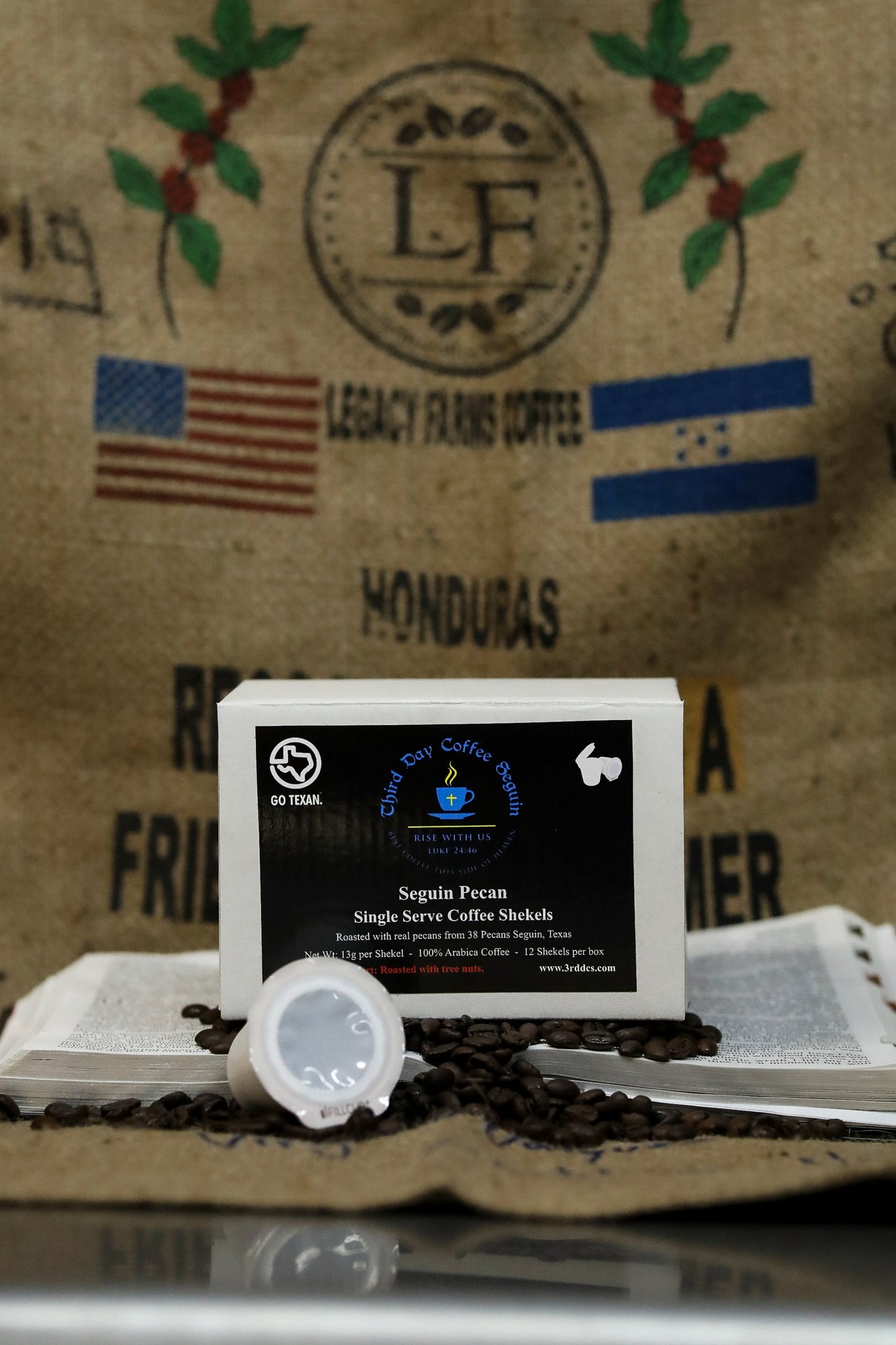 Seguin Pecan Single Serve Coffee Pods